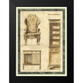 thumbnail image 2 of Vision Studio 11x14 Black Modern Framed Museum Art Print Titled - Chippendale Furniture II, 2 of 5