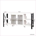 thumbnail image 3 of TV Furniture | 80 Inch Industrial Farmhouse TV Stand | Wood & Metal Storage | TV Size Ranges 70-79 inches | Particle Board+MDF, 3 of 13