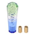 thumbnail image 1 of Pomo de Cambio de Cristal Tricolor Diamante Unique Bargains, Pomo de Palanca de Cambios de Acrílico para Vehículos Automáticos y Manuales con 2 Adaptadores Verde Blanco 1 Juego, 1 of 1