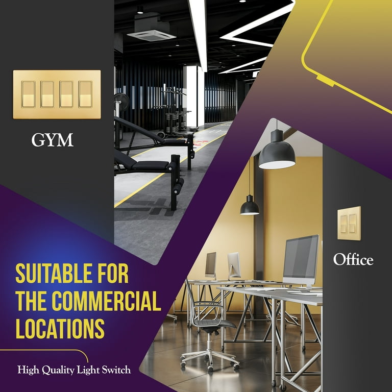 ENERLITES 3-Way Decorator Paddle Light Switch, Single Pole