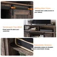 LGHM Fireplace TV Stand with 23" Electric Fireplace for TV up to 65