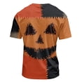 thumbnail image 6 of T Shirts for Men Halloween Print Short Sleeve V Neck Tees Pull on Funny Causal Shirts, M, 6 of 7