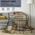 thumbnail image 3 of Grandpa Gifts, Gifts for Grandpa, Best Grandpa Gifts from Grandchildren Granddaughter Grandson, Great Grandpa Gifts, Fathers Day Grandpa, Papa Gifts, Grandfather Gift Blanket 60"X50", 3 of 5