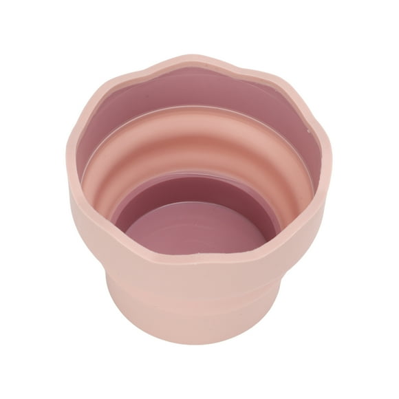 Artist Brush Washer, Silica Gel Folding Reusable Painting Brush Washing Bucket For Outdoor Painting Pink