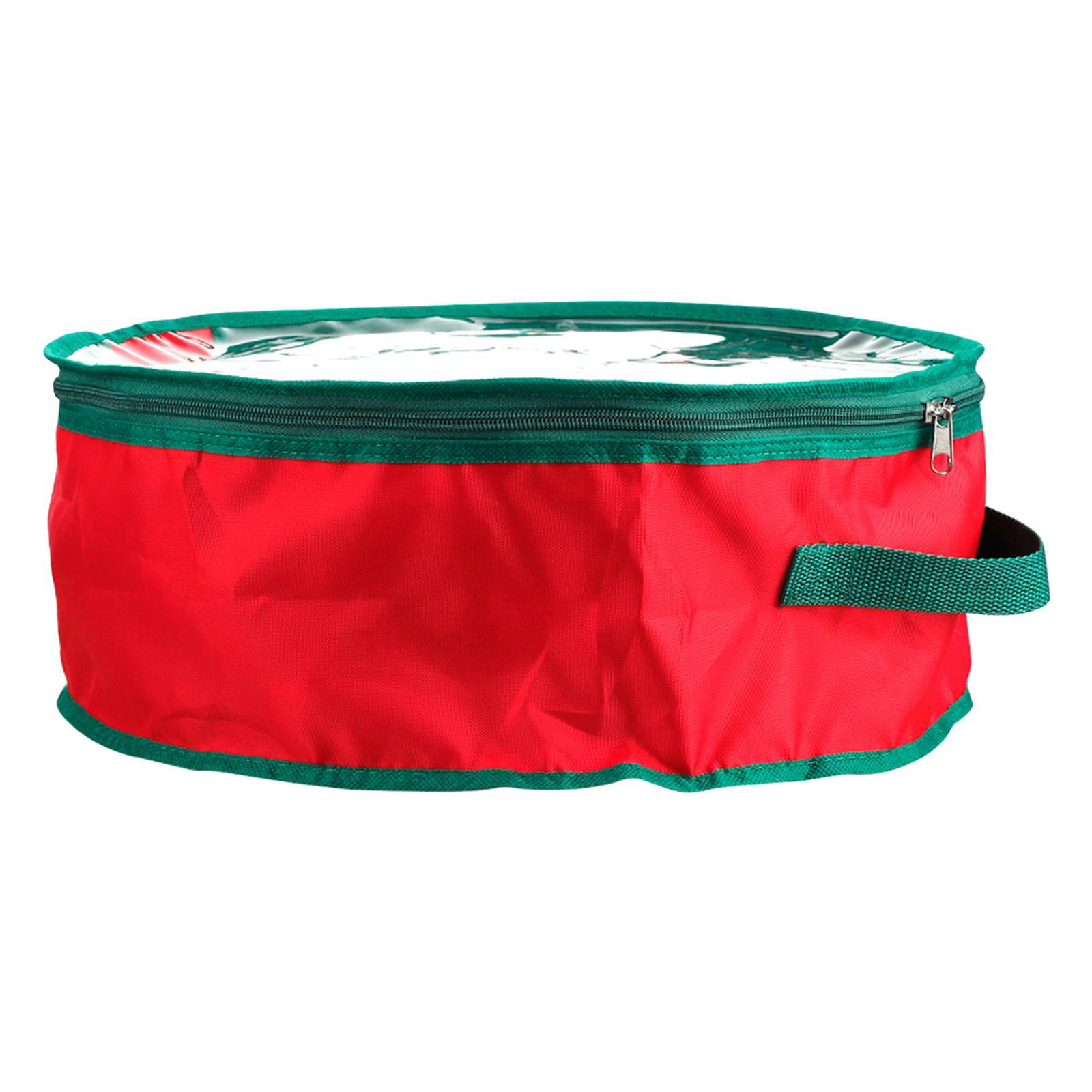 Details about   30" Green Wreath Clean up Christmas Xmas Wreath Storage Bag with Zipper & Handle 