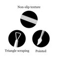 thumbnail image 3 of Triangular Stainless Steel Nail Cuticle Pusher & Gel Remover - Efficient Tool for Fingernail & Toenail Care, 3 of 5