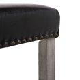 thumbnail image 6 of 29" Inch Upholstered Backless Saddle Seat Counter Stool, Antique Gray/Leather, 6 of 6