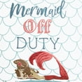 thumbnail image 3 of Mermaid Off Duty Embroidered Small Petite Throw Pillow, 10" x 10", 3 of 4