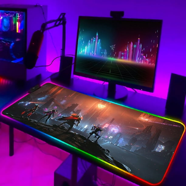 League of Legends-alfombrilla de ratón RGB para ordenador, accesorios para Gamer, teclado, alfombrilla de ratón, Anime, escritorio, Mesa LIUWENJING unisex
