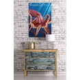thumbnail image 3 of Washington Coast, Red Octopus (24x36 Giclee Gallery Art Print, Vivid Textured Wall Decor), 3 of 3