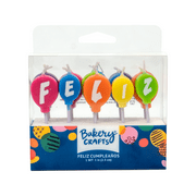 Decopac, Happy Birthday Candles, Balloon Form, Wax, 15 Count, Multicolor, Plastic Box, New