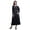 Black4, variant on Women Cotton Smocked Boho Renaissance Long Ruffle Maxi Dress-Medium