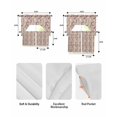 thumbnail image 5 of Pink Beige Flowers Swag Curtains for Living Room/Bedroom Windows, Spring Floral Elegant Pastoral Rustic Kitchen Curtains and Valances Set 36 Inch Length, Light Filtering Swags Valance Curtain Panels, 5 of 5