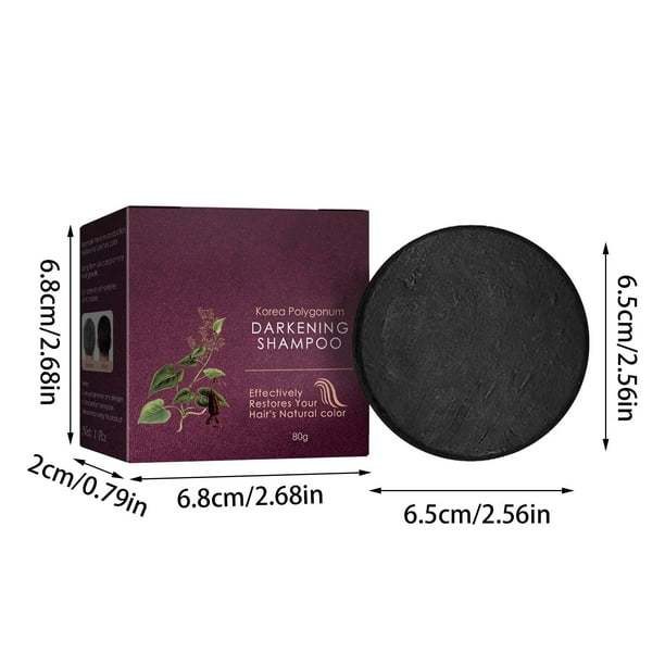 WIFKLSIIPG He Shou Wu Shampoo Soap Recover Natural Hair Color