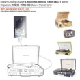 thumbnail image 2 of ANTOBLE Cable de alimentación adaptador para tocadiscos portátil Crosley Cruiser CR8005A CR8005A-BK CR8005A-TU CR8005C CR89 CR221 reemplaza RHD35-0900400 cargador de CA clase 2 fuente de alimentación, 2 of 5