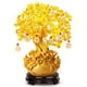 thumbnail image 2 of Árbol de dinero de cristal de cuarzo amarillo, sapos dorados dobles, estilo bonsái, decoración de árboles de fortuna amarillos para mejorar la suerte y la riqueza, 2 of 12