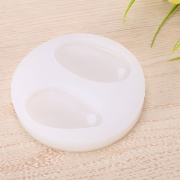 1 PPCS Tiempo Gema Joyería De Silicona Ovalada Hacer Molde De Moho Con Molde Colgante De Bricolaje, Herramienta De Manualidades De Resina Para Aretes, Collares, Llave Y
