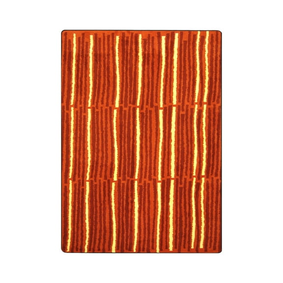 Kid Essentials - Teen Area Rugs Cascade, 3'10" x 5'4", Orange