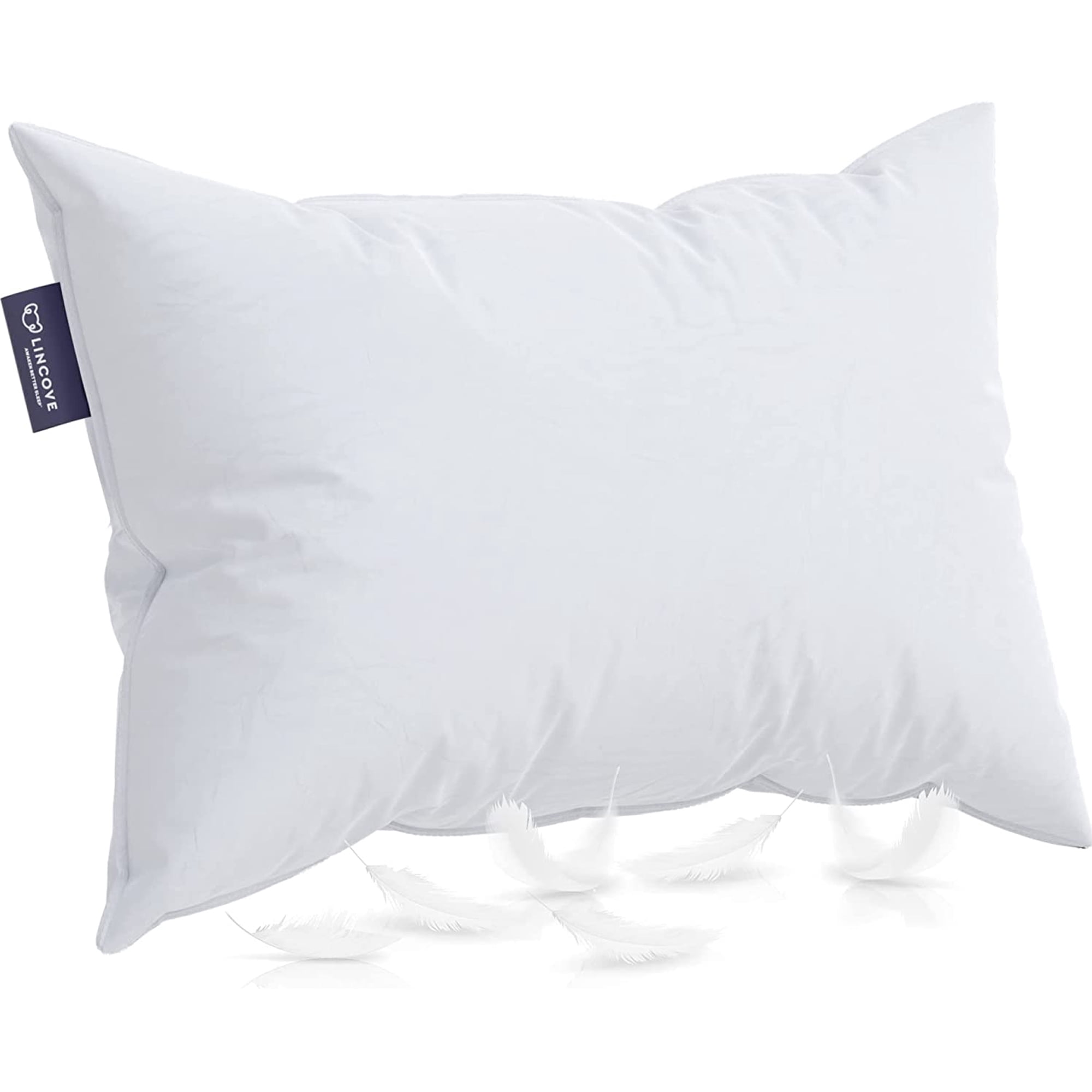 Lincove Resort Down Alternative Bed Pillows, King, 2-Pack, Medium Support, Hypoallergenic