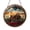 Acrylic 3.5 Inch, variant on Farmhouse Stained Glass Suncatcher, Wagon Wheel Sunset Window Hanging Art, Vintage Landscape Panel for Home Decor, Beautiful Country Window Ornament, Gift for Nature and Rural Lifestyle Lovers