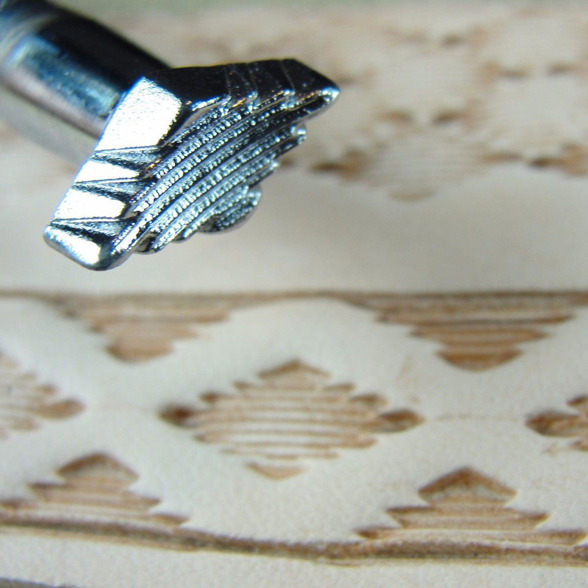 Leather Stamping Tool Craft Japan #F926D Diamond Geometric Stamp