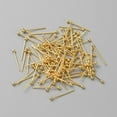 thumbnail image 2 of 100Pcs Brass Ball Head Pins for Jewelry Making Real 18K Gold Plated 22 Gauge 16x0.6x0.6mm Head: 1.8mm, 2 of 2