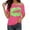 Hot Pink, variant on Women's Casual Off Shoulder Tops Lips Print T Shirts Outfit Short Sleeve Oversized Party Green M
