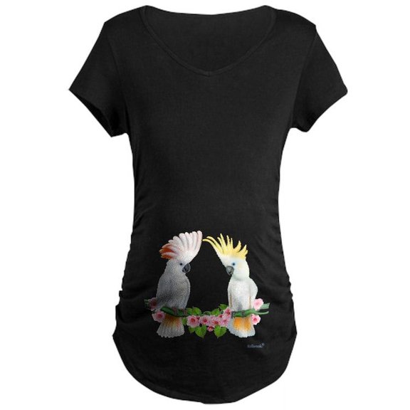 CafePress - Cockatoo Maternity Dark T Shirt - Maternity Dark T-Shirt