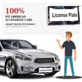 thumbnail image 6 of 2Packs License Plate Frames with Black & Brown Gradient Fluid Pattern Design Includes Screws & Caps Full Accessories Included Size 6. 3x12. 2inch(16x31cm), 6 of 8