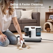 Lubluelu 16500PA Powerful Suction Spot Cleaner Machine (Hot Water Version), Handheld Upright Vacuum with Multi-Function Tools, Dual Water Tank for Rugs, Pets, Car Seats, Sofa, Couch