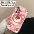 thumbnail image 1 of Samsung Galaxy A55 A54 A53 Phone Case with Strawberry Bear Design Soft Wave Pattern, 1 of 10