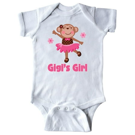 

Inktastic Gigi s Girl monkey Gift Baby Girl Bodysuit
