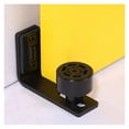 thumbnail image 3 of Adjustable Floor Guide For Sliding Barn Door Black Wall Guide With Screws ,Long Lasting, 3 of 6