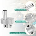 thumbnail image 4 of Uxcell Aluminum Alloy Handwheel 30mm OD 12mm Bore Machine Tool Hand Wheel with Rotate Handle for Lathe, Silver Tone, 4 of 6