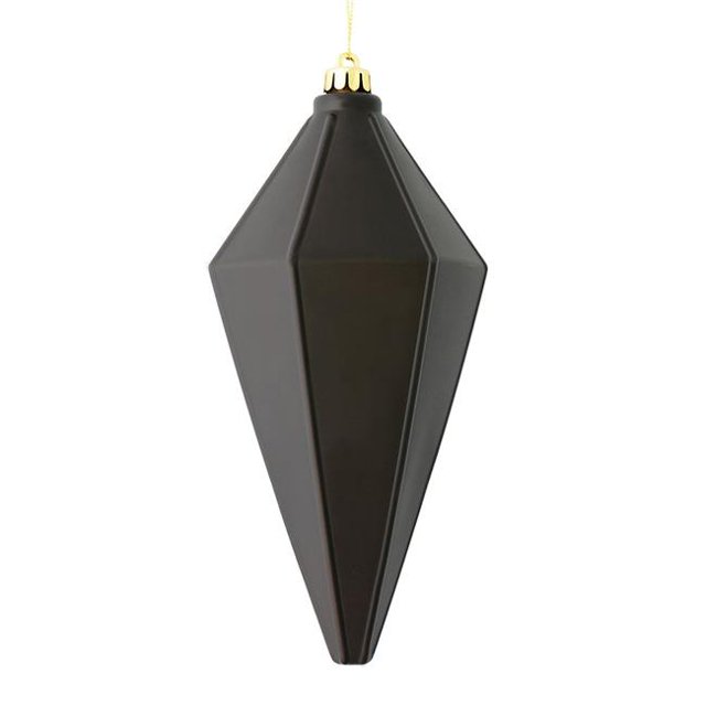 Vickerman M183075M 7 in. Chocolate Matte Lantern Christmas Ornament 4 per Bag