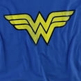 thumbnail image 2 of DC Wonder Woman Logo Dist Women's T Shirt, Royal, Large, 2 of 6