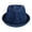 Blue, variant on Epoch Hats Company Washed Denim Cotton Fedora Hat (Men)