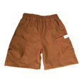 thumbnail image 2 of UACY Linen Bermuda Shorts for Boys Lightweight Summer Hiking Cargo Shorts Quick Dry Wide Leg Quick Dry Short Knee Length (Orange, 3-4 Years), 2 of 6