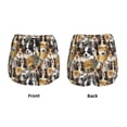 thumbnail image 5 of Xecao's Cute Dog for a double-layer running short for women, perfect for gym, tennis, and more, featuring a convenient pocket., 5 of 9