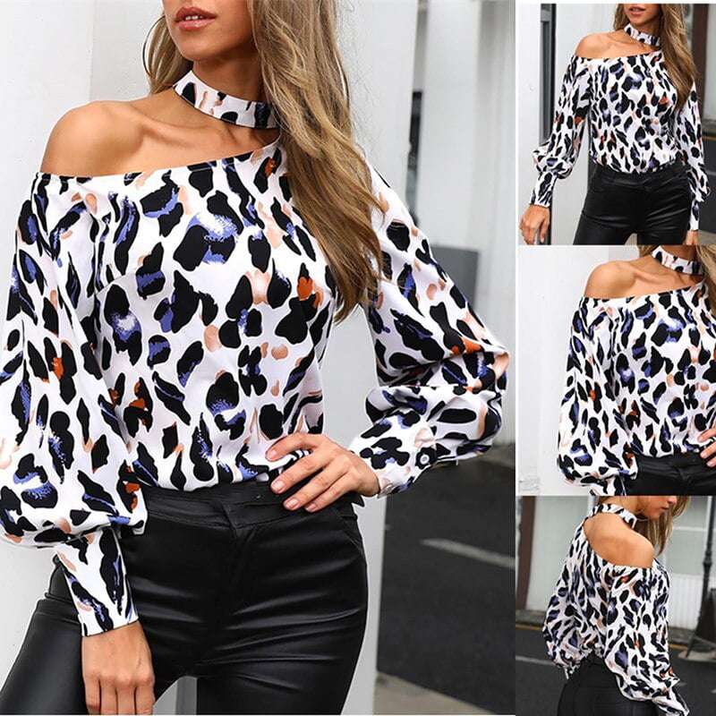 Sexy Style Women Leopard Shirts Off 