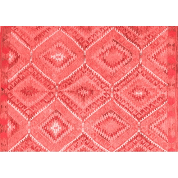 Ahgly Company Indoor Rectangle Southwestern Red Country Area Rugs, 5' x 8'