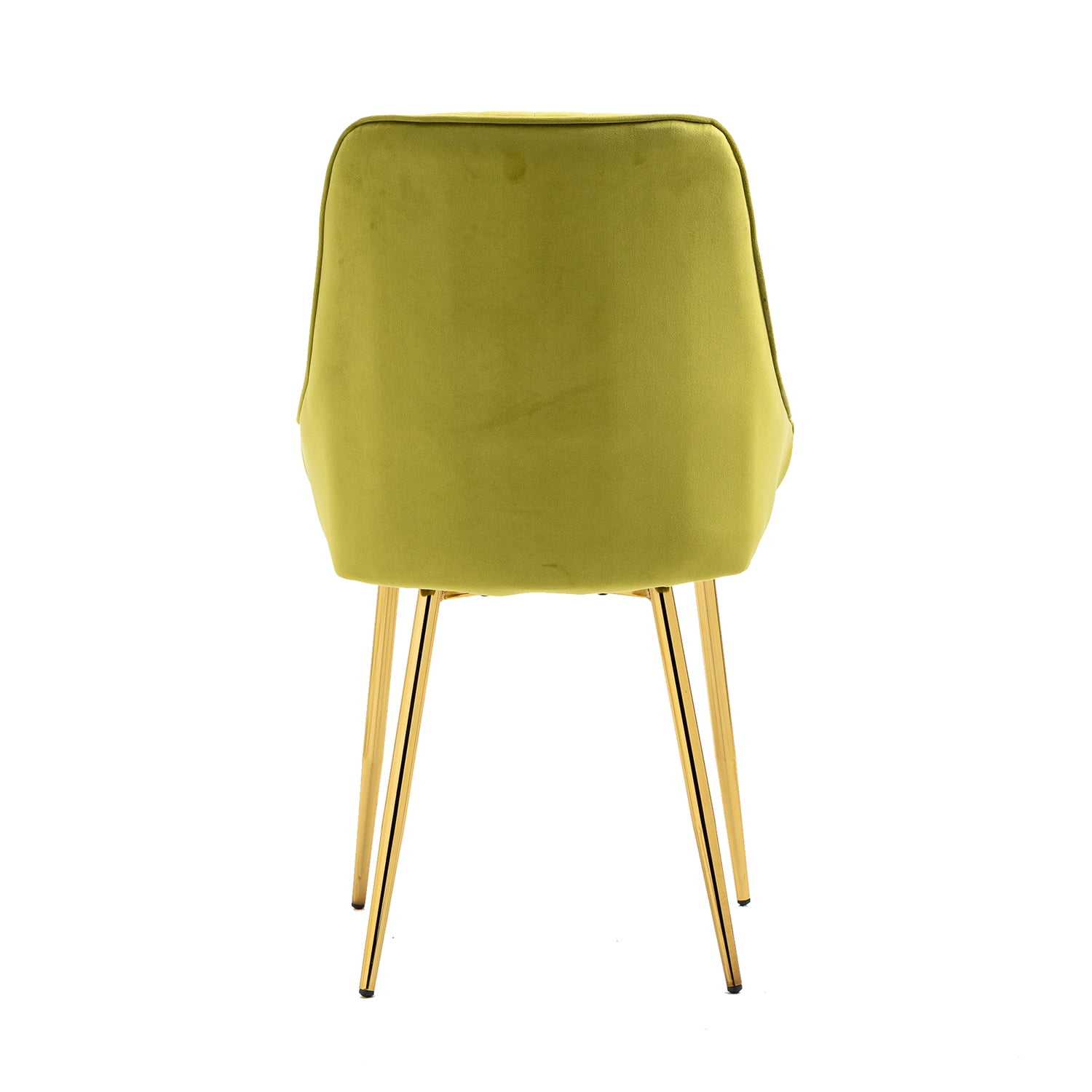 Kepooman Modern Mid-Century Side Chair with Natural Metal Legs for Kitchen, Living Dining Room, Set of 1, Green Kepooman Modern Mid-Century Side Chair with Natural Metal Legs for Kitchen, Living Dining Room, Set of 1, Green