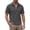 Dark Gray, variant on Summer Tops for Men Half Zip Pullover Shirts Classic Casual Tops