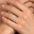 thumbnail image 3 of Gem Stone King 1.70 Cttw 10K Rose Gold IGI Certified Lab Grown Diamond Engagement Ring for Women | Center Diamond Oval 1.5 Ct | D-E Color | VS1-VS2 Clarity | Size 7, 3 of 6
