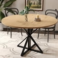 thumbnail image 2 of Bingirl 47-Inch Round Dining Table for 4 People with Sturdy Metal Pedestal, 2 of 7