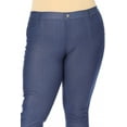 thumbnail image 5 of Women's Plus Size Casual Comfy Slim Pocket Jeggings Jeans Capri Pants, 5 of 6