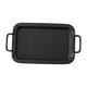 thumbnail image 4 of Bandeja de mesa de centro, plato para hornear, plato de cerámica para servir, bandeja para servir para restaurante, barbacoa, postre, guarniciones ent Rectangular, 4 of 9