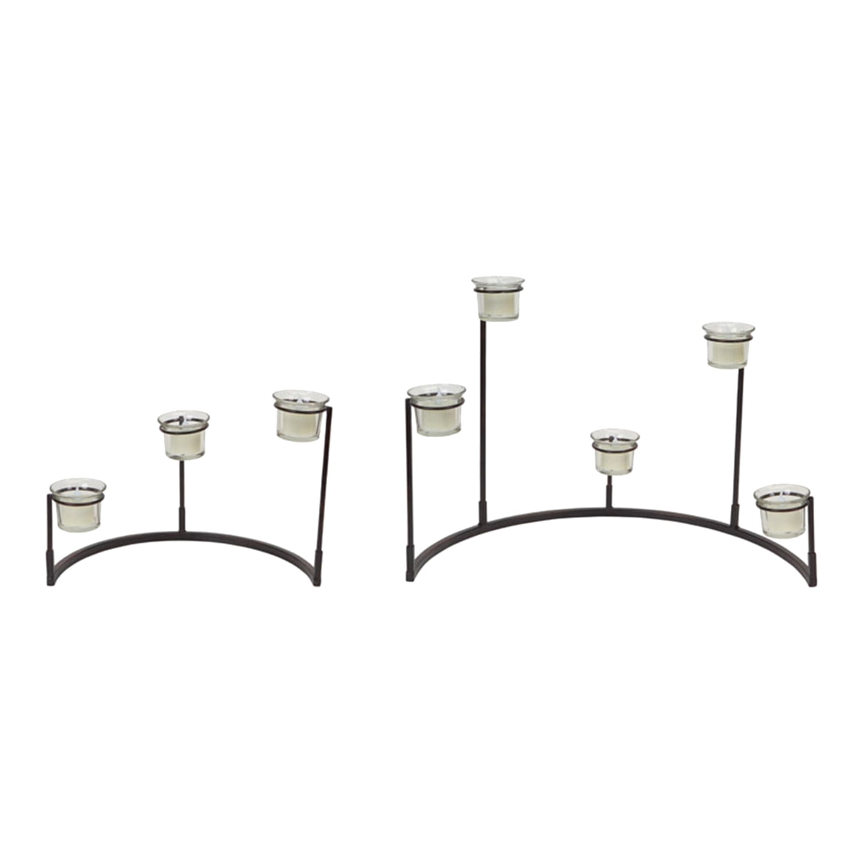 MultiLevel Votive Candle Holder Stand (Set Of 4) 12"H, 8.25"H Metal