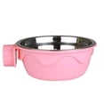 thumbnail image 4 of NUOLUX Comedero Rosa De Inoxidable Para Mascotas Con Fijación Para Jaula, 4 of 7