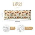thumbnail image 3 of Bingfone Body Pillow Cover Long Pillow Case With Zipper Decorative Bedding Pillowcase 20"X54" Soft Cushion Pillow Case For Bedroom-Autumn In The Forest, 3 of 8